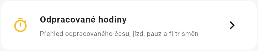 Odpracované hodiny