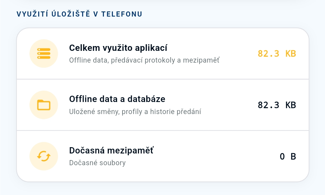O aplikaci - uložiště