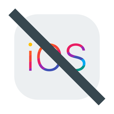 No iOS logo